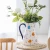 Import Nordic Kettle Large Ceramic Flower Vase Decoration Home Vintage Arrangement Vase Living Room Wedding Plant Table Vase from China