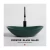 Import Nordic matte green ceramic oval table basin balcony toilet washbasin faucets mixers taps basin from China