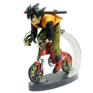 OEM PVC toys Japanese cartoon anime man riding on a bicycle action figure