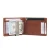 Import Oil leather vintage design leather money clip card holder bifold wallet with zipper pocket mens leather wallet from China