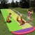 Import Outdoor Garden Jumbo Inflatable Pool Slide with Sprayers Water Splash Spray Inflatable Sprinkler Slide For Kids Children from China