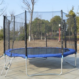 outdoor large 12 ft bungee fitness trampoline with foam pit