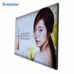 Outdoor street advertising poster solar panel led fabric photo frame light box