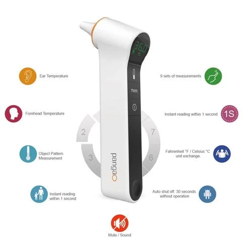 Pangao High Accuracy Digital Infrared Medical Forehead Thermometer