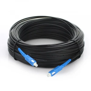 patch cord lc sc upc single mode fiber optic drop wire  fiber optic cable outdoor patch cord  100m