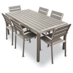 Patio aluminium dining chair and table garden dining set furniture outdoor chair set