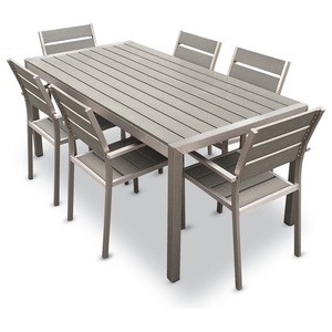 Patio aluminium dining chair and table garden dining set furniture outdoor chair set