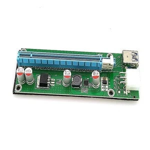 PCI-e 1X to 16X USB 3.0 Cable 009S 6Pin PCI-e to 15Pin SATA PCI-e Express Riser Card