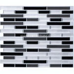 Peel and stick DIY Backsplash tile stick on vinyl 3D wall sticker instant mosaic wallpaper for Kitchen Bathroom Decor project