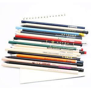 Pencil Pens Factory Promotion Cheap Personalized Kids Black Standard Wooden Pencils Custom Logo Advertising 2B HB Pencil in bulk