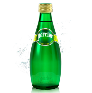 PERRIER SPARKLING WATER 6x(4x330ml) GLASS BOTTLE