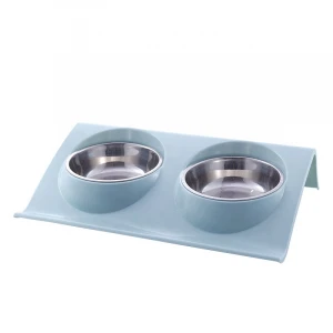 Pet Splash Proof Floating Water Food Bowls Stainless Steel Custom Dog Bowl