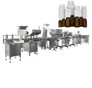 Pharmaceutical Packaging Machines Line Full Automatic Bottle Capsule Tablet Filling Counting Packaging Line