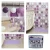 Import pink fanny round design shower curtain bathroom sets accessories from China