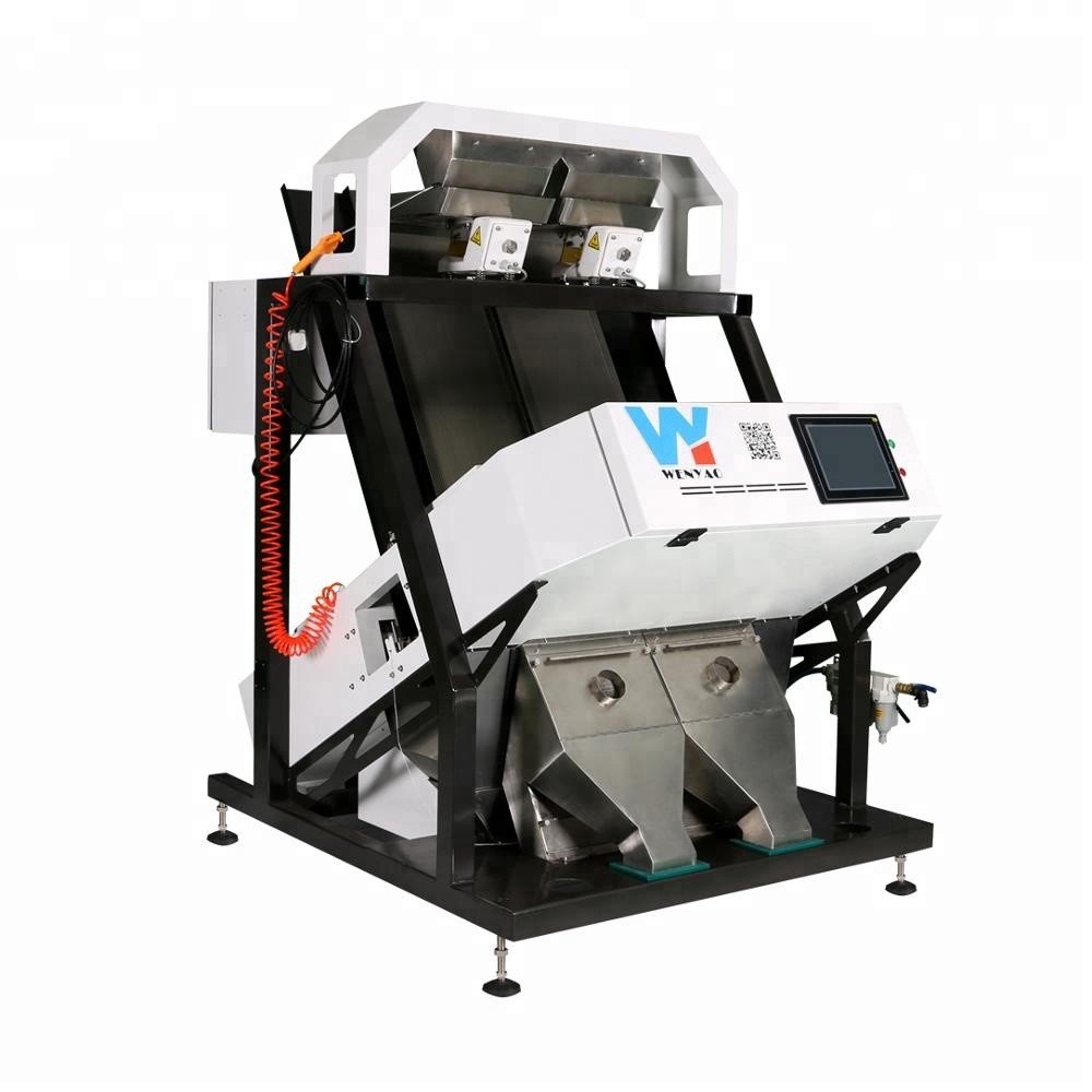 Plastic optical sorting machine and food processing machine for sorting with nir sensor