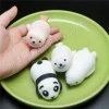 Plastic stretchy rubber TPR mochi animal squishy squeeze toy for kids Cute seal dumplings Mochi animal Squishy Moni Moni slow ri