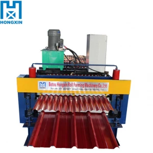 PLC automatic zinc roofing roll forming machine/corrugated roof sheet making machine/manual roof tile making machine