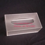 Plexiglass Tissue Case Rectangle Frosted Acrylic Tissue Box
