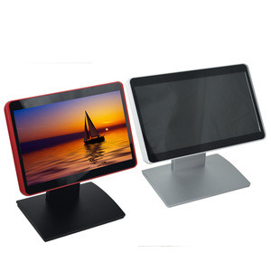 PM1000 pos system all in one terminal 10.1 Inches POS Metal Stand LCD true flat touch screen Monitor