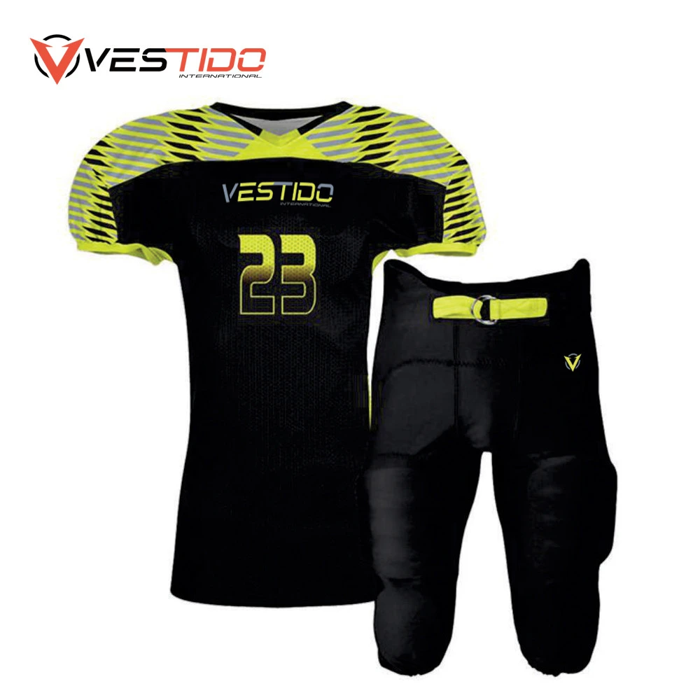 Polyester Sublimated Quality Breathable Fitting Sports Wear American Football Uniforms/American Football JerseyVT-AFU-004
