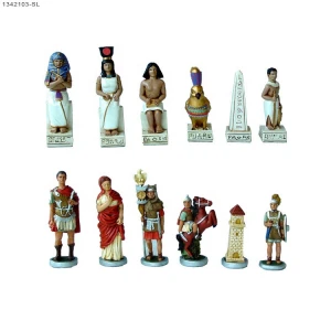 Polyresin Roman vs Egyptian Chess Sets