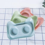 Popular hot selling pet food and drink bowl stainless steel pets cat food water bowl