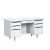 Import Popular Simple Metal Frame White Steel Executive Office Desk from China