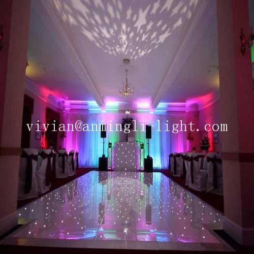 Portable light up led disco white  starlit wedding dance floor panels