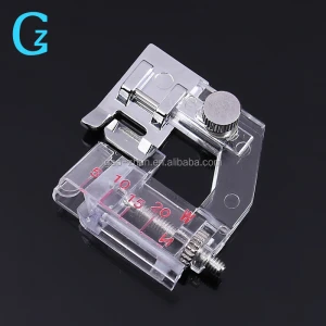 Portable Snap-on Bias Binder Tape Binding Sewing Machine Presser Foot Sewing Supplies for All Low Shank Snap-on Singer Brother B