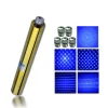 Powerful laser pointer blue 450nm high power 5000mW, star cover 5-in-1 long-distance high-power combustion laser pointer