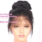 Pre-Plucked 250% Density Wigs Body Wave Natural Hair Line Glueless Full Lace Human Hair Wigs with Baby Hair