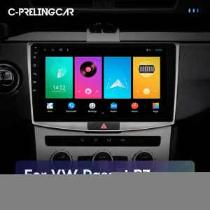 prelingcar Car GPS navigation system For VW Passat B7 2010-2015 android 10 DSP  carplay  multimedia Radio stereo player