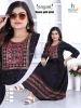 Premium Quality Material Elegance in Ebony Black Rayon Kurti and Dress Set of 4 Pieces from Indian Supplier