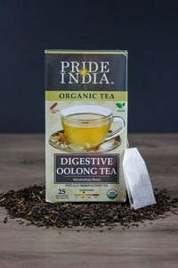 Pride Of India - Organic Digestive Oolong Tea Bags - Bulk Pack (500 Tea Bags) - Pure Herbal Supplement - Great flavor