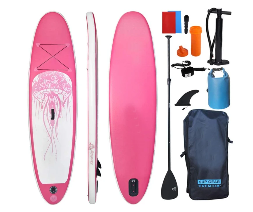 Printing high quality aquatic sports custom inflatable surfboard