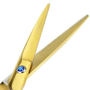Professional Hair Scissors 5.5&quot;/ 6&quot; Golden Color Barber Hairdressing Scissors Made With Stainless Steel
