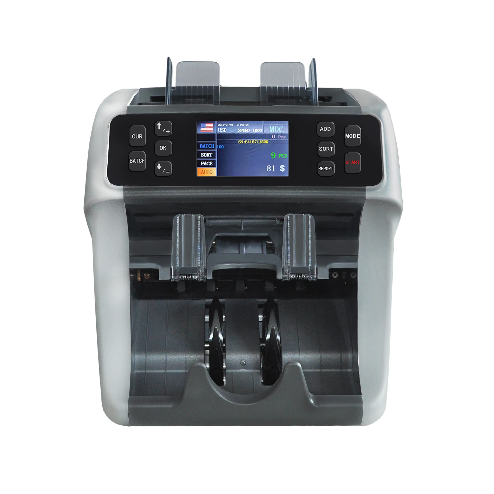 professional multi pocket banknote counter financial equipment
