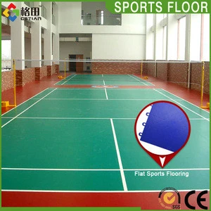 Promotion badminton court sports flooring, high quality indoor badminton court floor, international standard badminton court flo