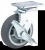 Import Promotional 4/5/6/8 inch artificial rubber wheel heavy duty furniture TPR grey caster wheel with brake from China