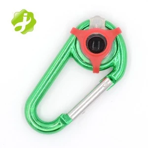 promotional Aluminium Alloy strong carabiner snap hook with led lights