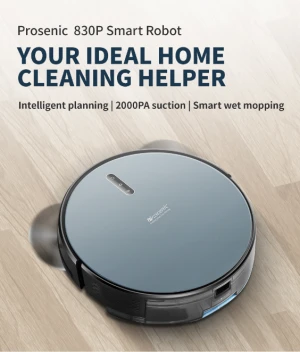 Proscenic 830T samrt robot vacuum cleaner  with mop Wet Cleaning and Gyroscope navigation &2000 pa Strong Suction cleaning robot