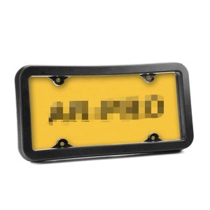 Protective License Plate Bumper Protector, Made from Heavy Duty Rubber with A Great Absorbability  Universal Fit