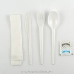 PS Plastic Tableware White Eco-friendly Cutlery