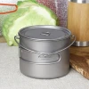 pure titanium pot set outdoor camping cookware