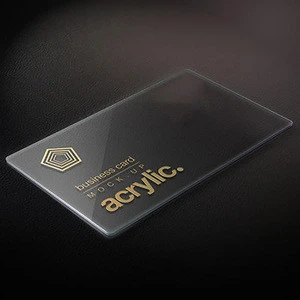 PVC Custom Printing Embossed Gold Stamping Plastic Business Card