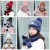 Import Q267 Women Infinity Scarf Hat Set 2PCS No Gloves Pom Bobble Beanie Hat with Valve Fleece Knitted Scarf Warm Snow Ski Winter Hats from China