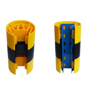 Racking upright metal post feet protector plastic upright protector