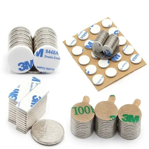 Neodymium Disc Magnet Self Adhesive 8 Mm X 3mm - N35 - Magnets Direct - View #7