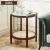 Import Rattan round side table with solid wood and glass home furniture modern simple design high quality End Table wholesale price from China