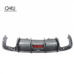 Rear bumper carbon fiber diffuser for Audi A4 S4 B92020